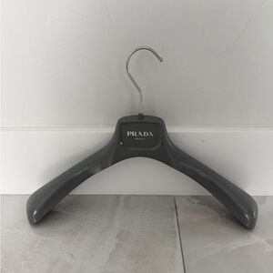 Prada Milano Hanger ~ Wide Shoulder Gray/Silver Made In Italy